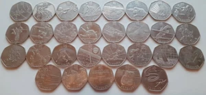 Full 29 coin Olympic 50p Set. Good Circulated Condition 2011 Fifty Pence 2012 2. - Picture 1 of 11