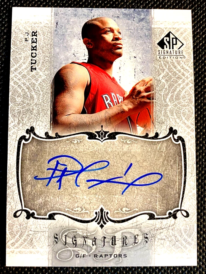 PJ TUCKER 2007 UPPER DECK NBA SP SIGNATURES EDITION AUTO ROOKIE RC H370 - Image 1 of 2