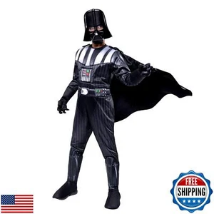 Star Wars Darth Vader Official Youth Costume - Premium Quality Padded Jumpsui - Picture 1 of 5