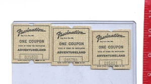 Vintage Lot Fascination coupons Adventureland amusement park Addison Illinois - Picture 1 of 2
