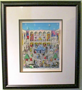 RAR Charles Fazzino "Winter an der Met" 3-D Artwork signiert und nummeriert 2/475 - Bild 1 von 5