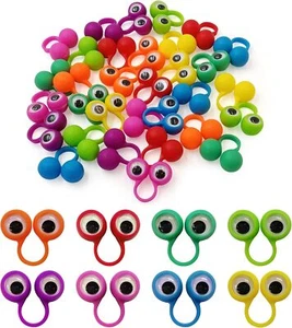 Eye Finger Puppets Googly Eye Finger Puppets Wiggly Eyeball Finger Puppet Rin... - Picture 1 of 3