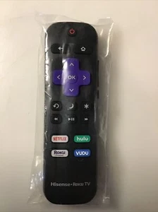 Hisense NEW OEM Roku TV Universal Remote Replacement With Warranty - Picture 1 of 1