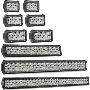 4"5"7"12"20"30" LED Work Light Bar Driving Offroad Cube Pods Fog Spot Flood UTV - Bild 1 von 74