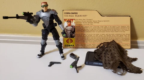 GI Joe Cobra Black Out v2 2013 FSS 1 Club Exclusive 25th Anniversary COMPLETE FC Cover