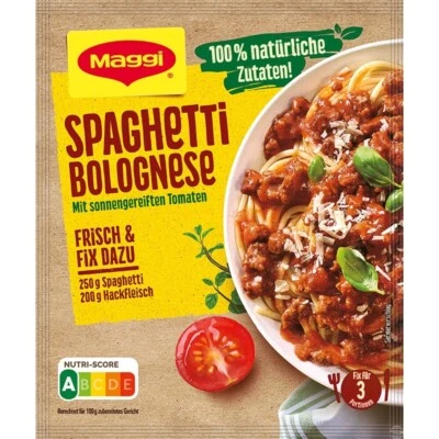 Espaguete Maggi à bolonhesa embalador de especiarias - Pacote com 1/3 porções -FRETE GRÁTIS - Imagem 1 de 2