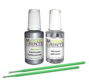 Paint Set Suitable for GM / Chevrolet, 92U Poly Silver Metallic+Clear Varnish - Picture 1 of 2