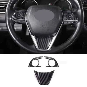 Cuadro decorativo de volante de fibra de carbono para Toyota Camry 2018-2024 3 piezas - Imagen 1 de 13