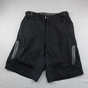 Zoic Cycling Shorts Mens Size XL Black Nylon Includes Padded Insert - Picture 1 of 8
