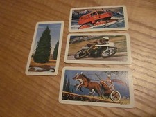  LOT of 4 vintage Brooke Bond  RED ROSE TEA CARDS - Series 10 (3) & 11 (1)