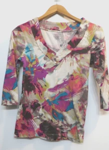 Daisy Fuetes Shirt Womens Medium Multicolor My Favorite Tee Some FADING/PILLING - Picture 1 of 8