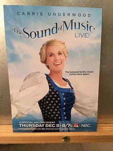 The Sound of Music LIVE Carrie Underwood 5" x 7" Promo Karte - Bild 1 von 2