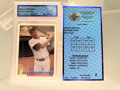 Fleer Excel 1993-94 - Derek Jeter #106 (RC) CTA grado 8 Foto 1 de 4