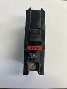FPE FEDERAL PACIFIC NA150 MONOPOLO 50 AMPERIOS BLOQUEO DE PUÑALADA INTERRUPTOR DE CIRCUITO GRUESO - Imagen 1 de 6