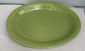 Fiesta Ware Oval Green Serving Platter 12.5” Genuine HLC USA - Picture 1 of 10
