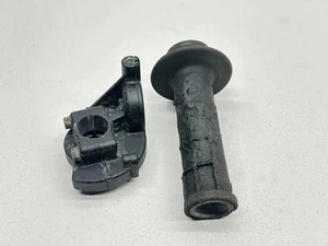 2000 Kawasaki KX125 Throttle Tube Grip Housing OEM Cable Line Cam Black KX 125 - Picture 1 of 2