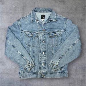 Vintage 90s Lee Riveted Washed Denim Jean Trucker Jacket / Gr: M - Bild 1 von 5