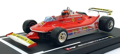 Burago 1/18 Scale Diecast 18-16814 Ferrari 312 T4 #12 Monaco GP 1979 Villeneuve - Image 1 of 4