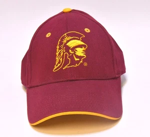 UNIVERSITY SOUTHERN CALIFORNIA TROJANS NCAA HOOK & LOOP STRAP-BACK BASEBALL CAP - Picture 1 of 6