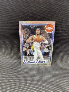 2025-26 Topps NBA Flagship #TC-TH Tyrese Haliburton Chrome Silver Pack Mojo SP - Picture 1 of 2