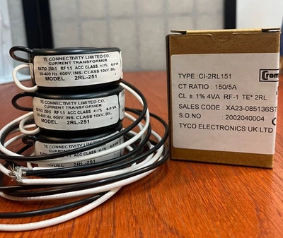 Lot of 4 – TE Connectivity Crompton Current Transformers - Image 1 of 4