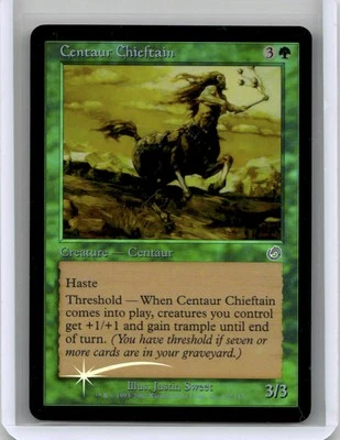 Lightly played Foil Centaur Chieftain #122 Torment W/Tracking - Image 1 of 2