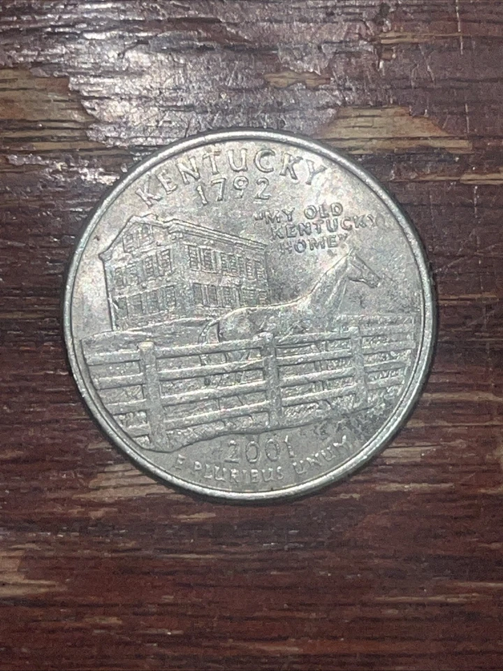 2001 P Kentucky State Quarter Uncirculated, US Mint Roll - Image 1 of 2