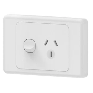 Mains 15A Horizontal Single Powerpoint - Picture 1 of 1