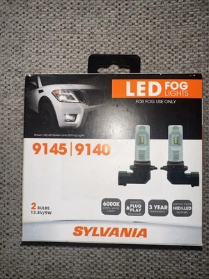 Sylvania LED Fog Lights 9145/9140 2 Bulbs 6000K Cool White Light - Image 1 of 4
