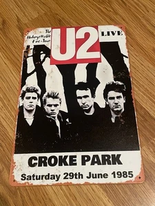 U2 Band Croke Park Metal Decor 8 X 12 - Picture 1 of 4