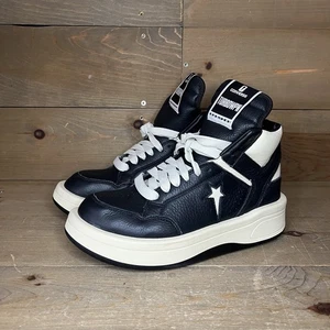 Converse Rick Owens DRKSHDW TURBOWPN A03945C Black Cloud Cream Men's Size 8 - Picture 1 of 11