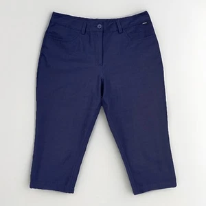 Rohan Women's Tangier Capri Trousers UK 10 Navy Stretch Travel Walking Outdoor - Picture 1 of 17