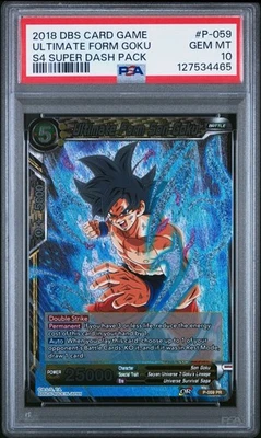 Dragon Ball Super 2018 S4 Super Dash Pack P-059 Ultimate Form Son Goku PSA 10 - Image 1 of 2