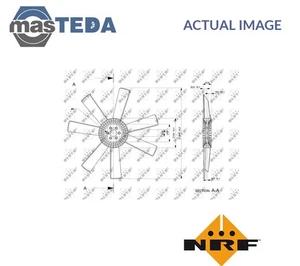 49809 FAN WHEEL ENGINE COOLING NRF FOR MERCEDES-BENZ T2 L 3.8L 63KW - Picture 1 of 6