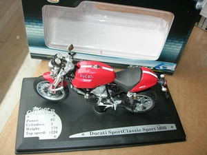 SOLIDO 1/18 MOTO DUCATI SPORTCLASSIC SPORT 1000 Rouge !!! - Imagen 1 de 1