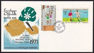 NEW HEBRIDES FRENCH 1971 Pacific Games, football etc,  FDC.................68391 - Picture 1 of 1