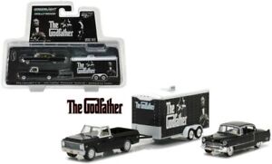 1:64 S3 1972 Chevy C-10 1955 Cadillac Fleetwood S60 W/ Trailer The Godfather