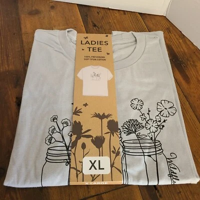 Цветы в банке рубашка мягкий прядильный хлопок новый с Ярлыками - Изображение 1 из 4