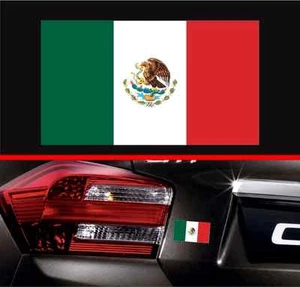 Calcomanía de vinilo de 4" bandera mexicana pegatina parachoques México Macbook calcomanía para automóvil - Imagen 1 de 3