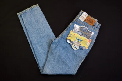 Levis Jeans Trousers Vintage Pant Denim Silver Tab Tight Fit 737 Blue W 30 L 32 NEW - Image 1 of 4