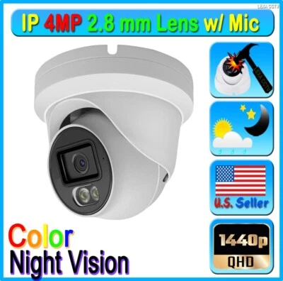 LEXACCTV 5MP IP Camera Full Night Color View Vu POE ONVIF 2.8mm Hikvision Uniview Dahua
