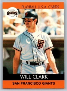 1991 Playball U.S.A. - Will Clark #91-23 - Foto 1 di 2