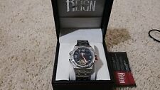 Reign Automatic Men's Hapsburg Black Stainless Steel Watch RN1402 New in Box