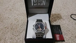 Reign Automatic Men's Hapsburg Black Stainless Steel Watch RN1402 New in Box - Picture 1 of 5