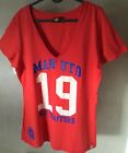 SIZE 16 Ladies Manchester United Official Old Trafford 19 Red T Shirt Great Cond