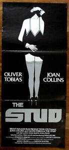 THE STUD Original 1978 Australian Daybill Movie Poster Joan Collins, Oliver Tobi