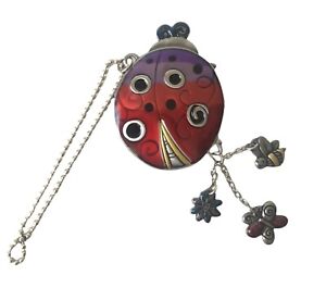 Ladybug Keychain Purse Charm W/ Hanging Charm Accessories Bee Flower Butterfly