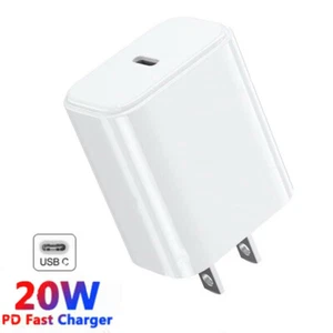 20W USB C Fast Wall Charger PD Power Adapter For iPhone 14/13/12/11 Pro Max LOT - Picture 1 of 5