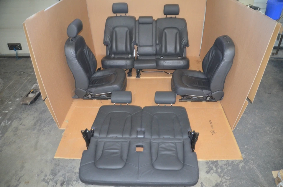 Audi Q7 4L leather interior leather black seats interior 7-seater - Image 1 of 1