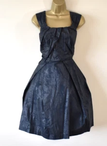 VIVIENNE WESTWOOD Liberty Dress UK 10 Pleated Fit and Flare Wedding Cruise Races - Picture 1 of 10